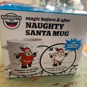Big mouth 12oz naughty Santa funny gag gift mug